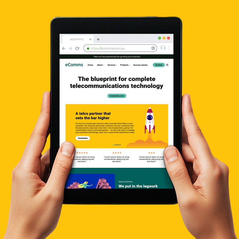 Redefining eComms: a new playful brand identity